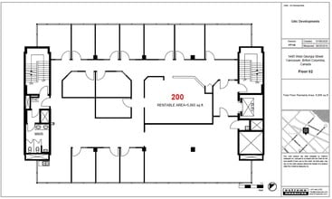 1445 W Georgia St, Vancouver, BC à louer Plan d’étage– Image 1 sur 1