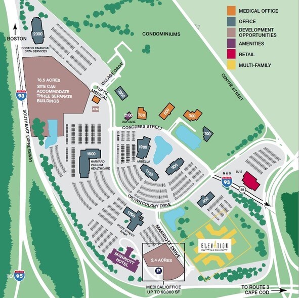 1 Marriott Dr, Quincy, MA à louer - Plan de site – Image 2 sur 2