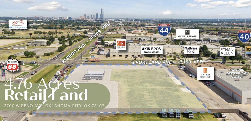 3700 W Reno Ave, Oklahoma City, OK à vendre - Aérien – Image 3 sur 3