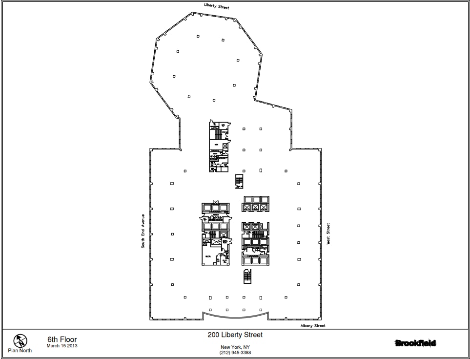 200 Liberty St, New York, NY à louer Plan d’étage– Image 1 sur 1