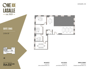 1 N La Salle St, Chicago, IL à louer Plan d’étage– Image 1 sur 1