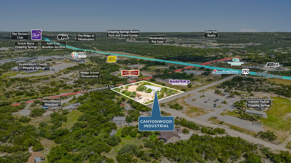 179 S Canyonwood Dr, Dripping Springs, TX à vendre - Photo de l’immeuble – Image 2 sur 5