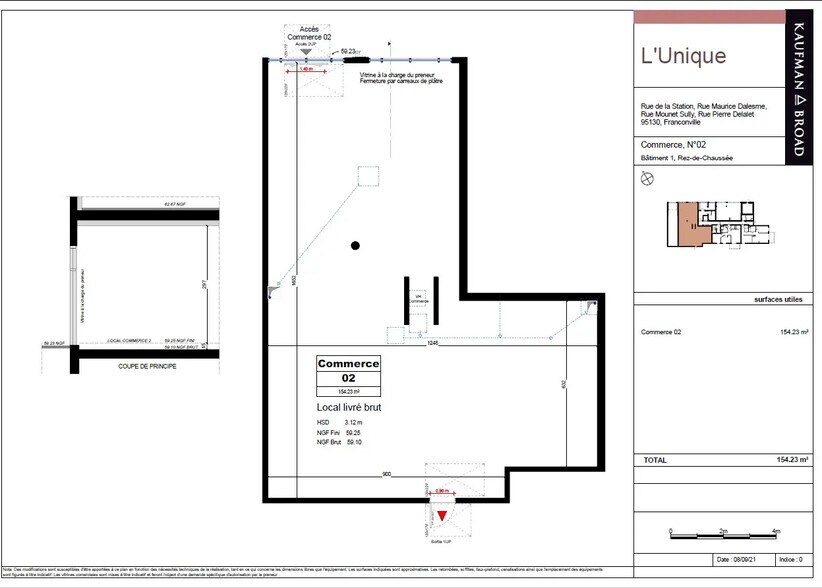4 Rue Maurice Dalesme, Franconville à louer - Plan d’étage – Image 2 sur 2