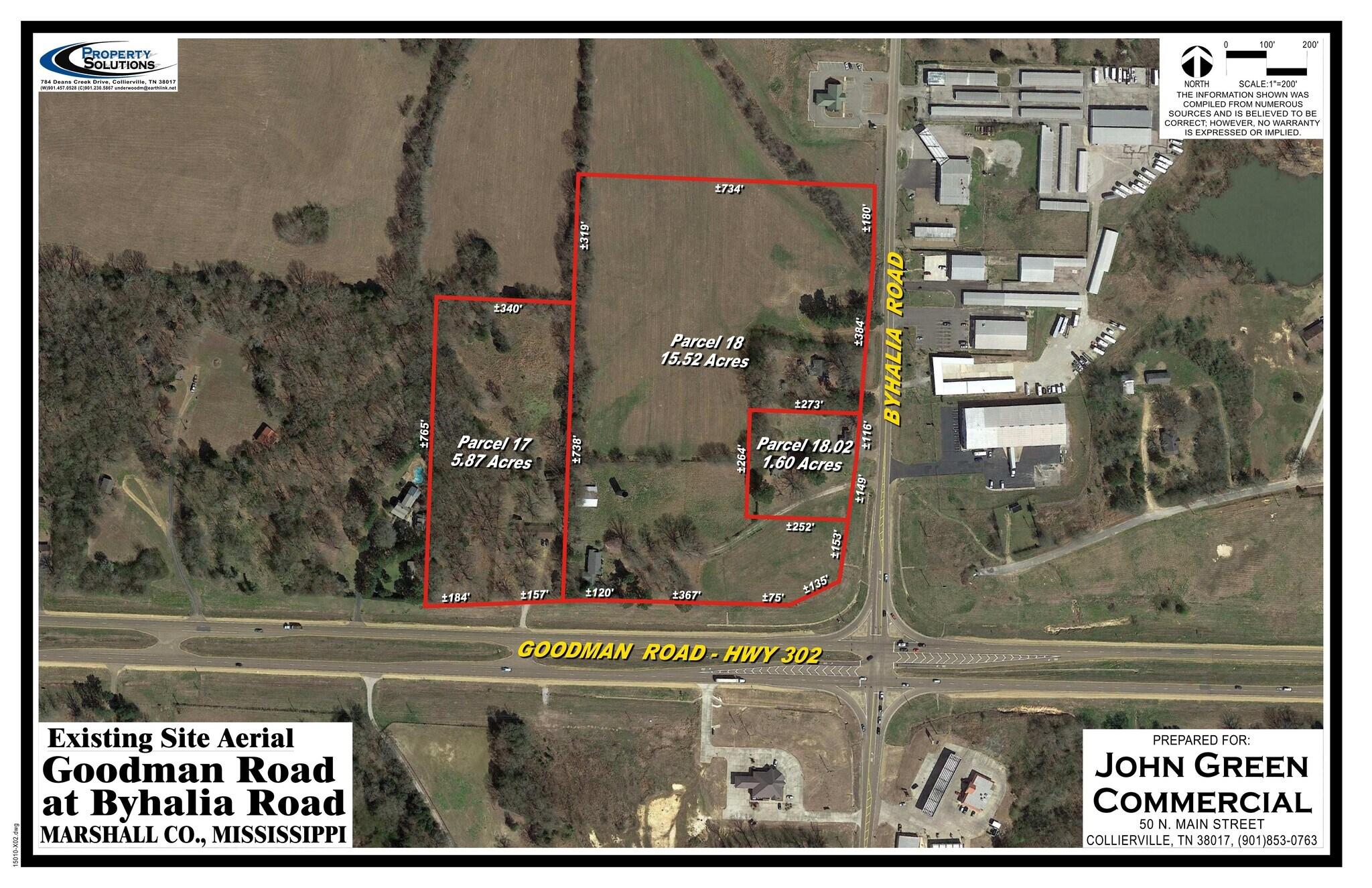 0 Highway 309 & 302, Byhalia, MS à vendre Aérien– Image 1 sur 3