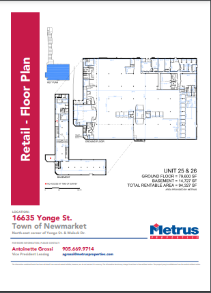 16635 Yonge St, Newmarket, ON à louer Plan d’étage– Image 1 sur 1