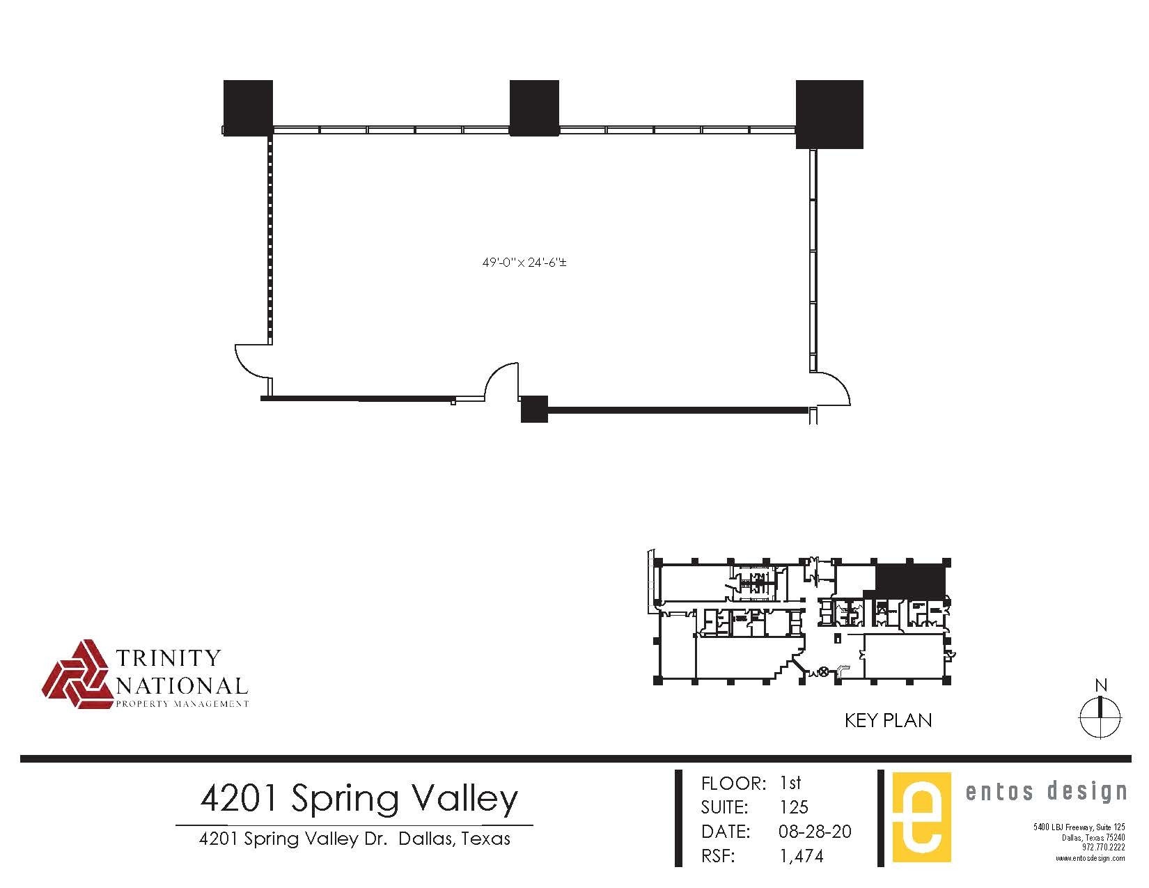 4201 Spring Valley Rd, Dallas, TX à louer Plan d’étage– Image 1 sur 1