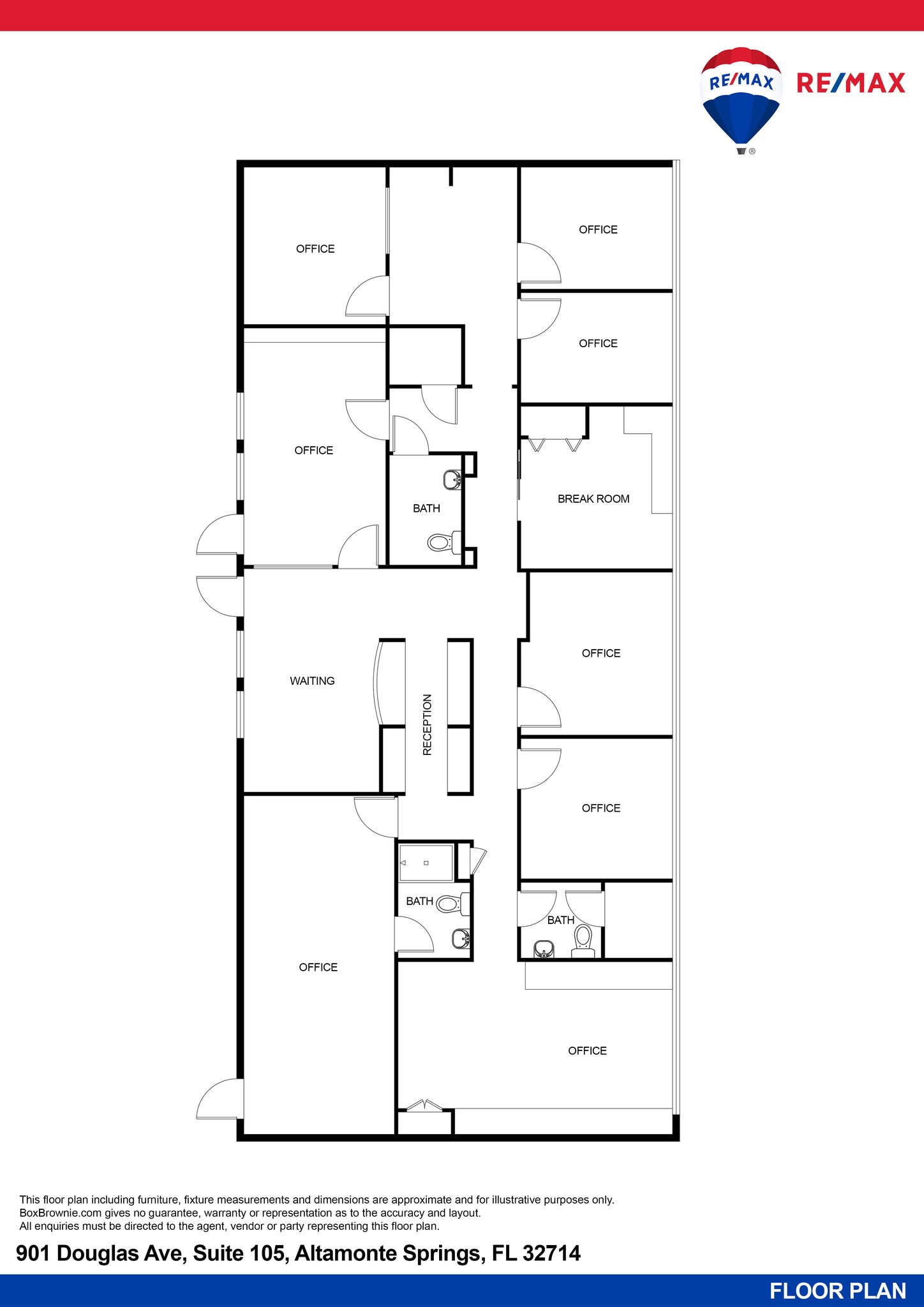901 Douglas Ave, Altamonte Springs, FL à louer Plan d’étage– Image 1 sur 1