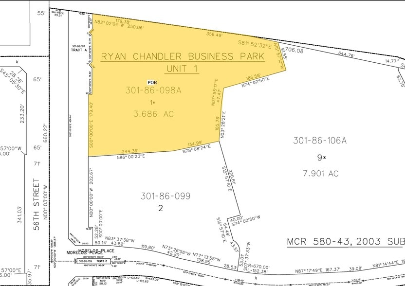 6900 W Morelos Pl, Chandler, AZ à vendre - Plan cadastral – Image 3 sur 5