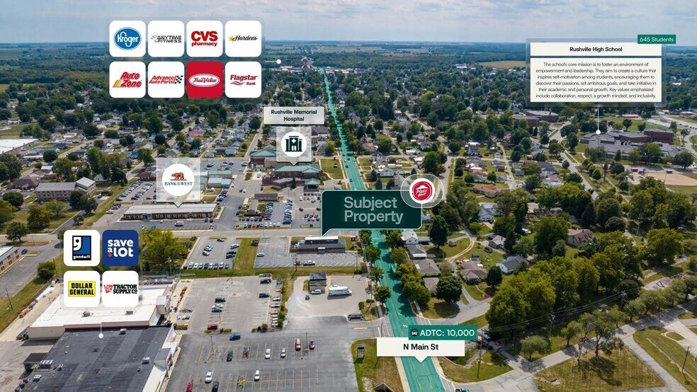 1420 N Main St, Rushville, IN à vendre - Photo de l’immeuble – Image 2 sur 2