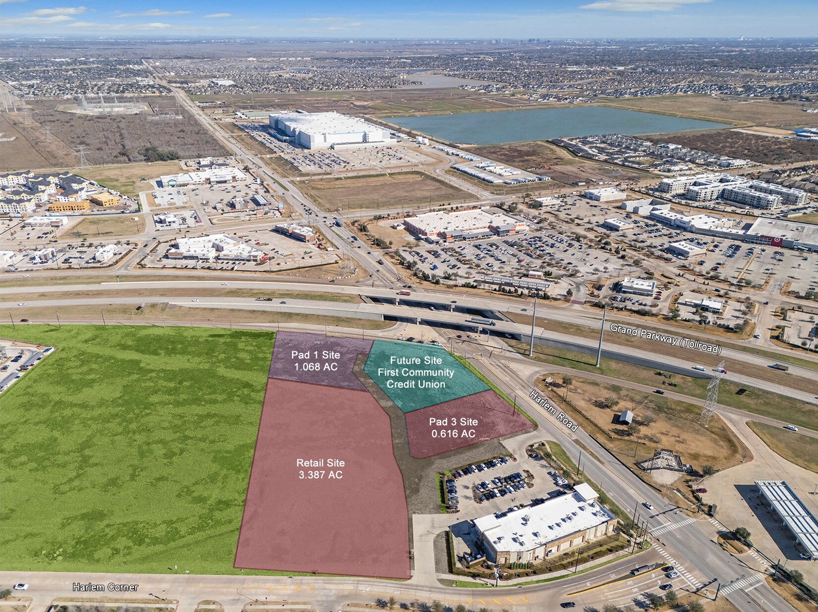 SWC Grand Parkway & Harlem Rd, Richmond, TX à vendre Photo principale– Image 1 sur 12