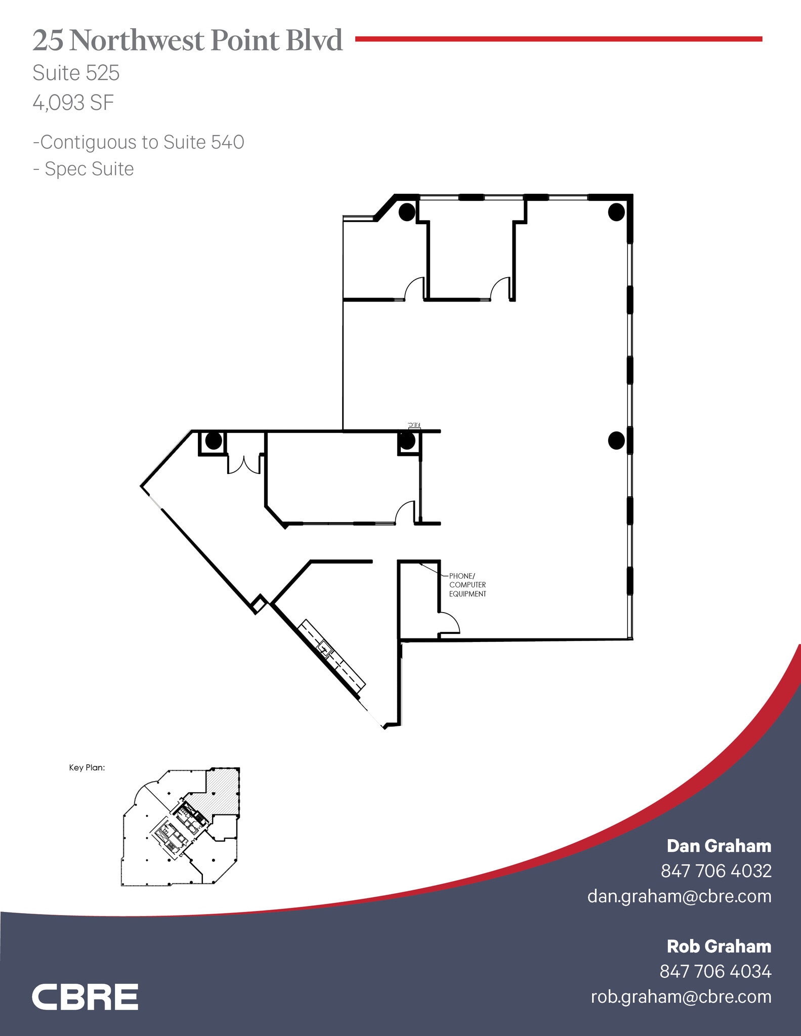 25 NW Point Blvd, Elk Grove Village, IL à louer Plan d’étage– Image 1 sur 4