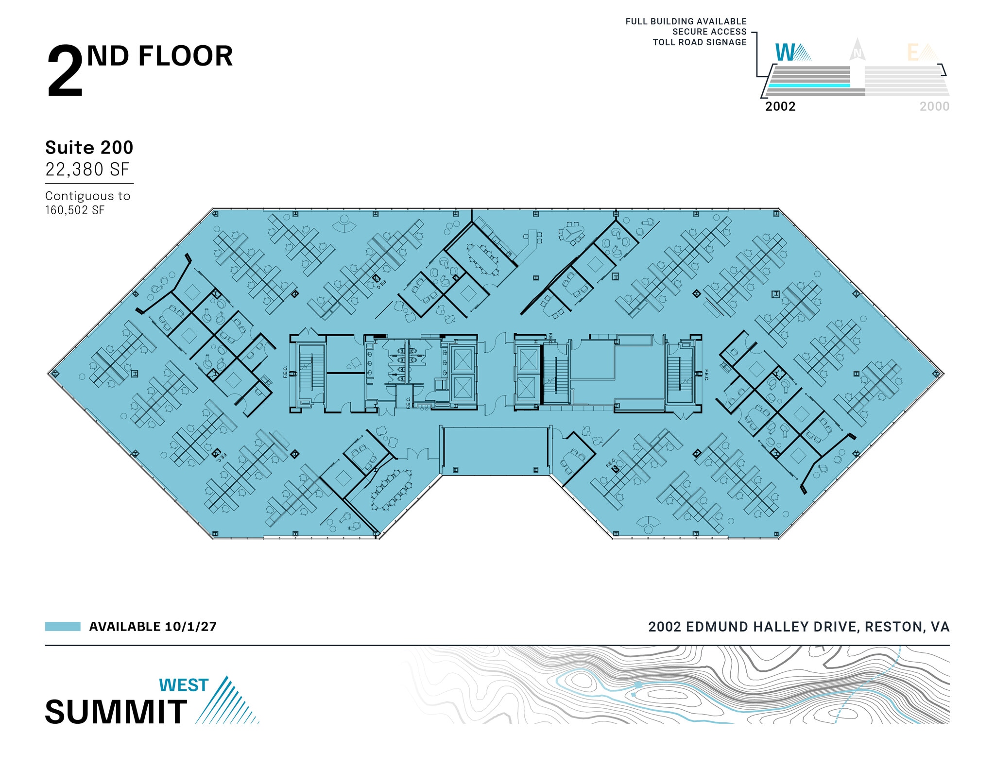 2002 Edmund Halley Dr, Reston, VA à louer Plan d’étage– Image 1 sur 1