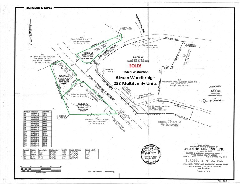 3698 Elm Farm Rd, Woodbridge, VA à vendre - Plan cadastral – Image 2 sur 2