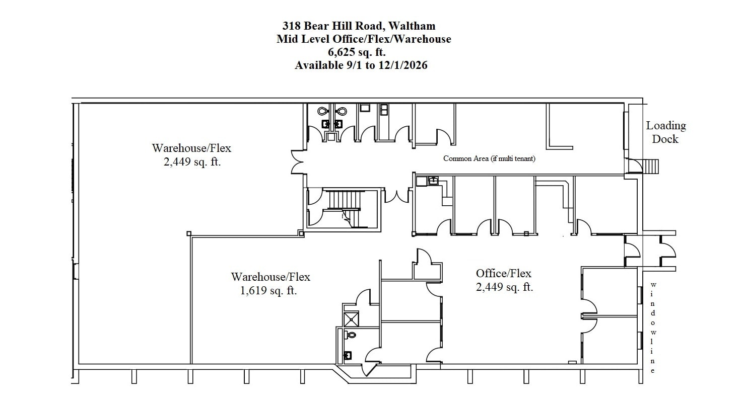 318-320 Bear Hill Rd, Waltham, MA à louer Plan d’étage– Image 1 sur 7