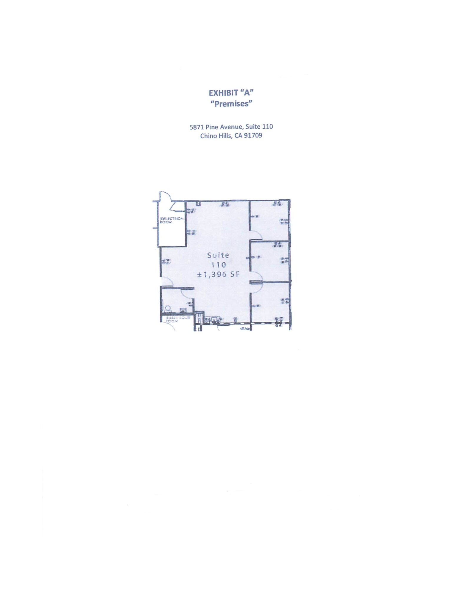 5871 Pine Ave, Chino Hills, CA à louer Plan de site– Image 1 sur 1