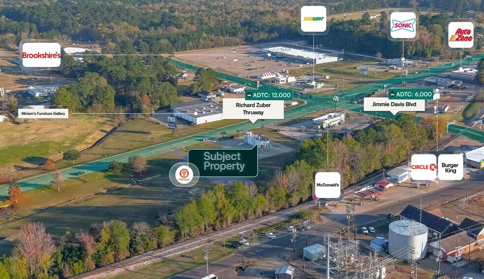 135 Richard Zuber Trwy, Jonesboro, LA à vendre - Aérien – Image 3 sur 3