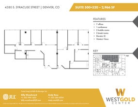 4380 S Syracuse St, Denver, CO à louer Plan d’étage– Image 2 sur 2
