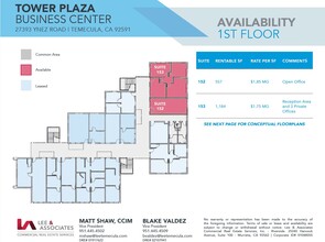 27393 Ynez Rd, Temecula, CA à louer Plan d’étage– Image 1 sur 1