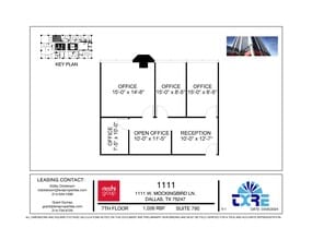 1111 W Mockingbird Ln, Dallas, TX à louer Plan d’étage– Image 1 sur 1