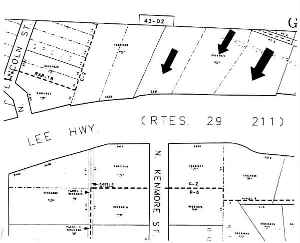 3301-3321 Lee Hwy, Arlington, VA à louer - Plan cadastral – Image 2 sur 5