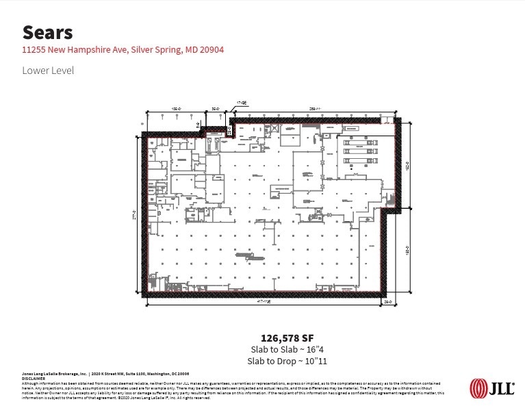 11255 New Hampshire Ave, Silver Spring, MD à louer Plan d’étage– Image 1 sur 1