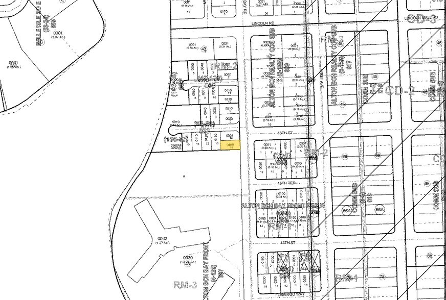 1580 Bay Rd, Miami Beach, FL à vendre - Plan cadastral – Image 2 sur 2