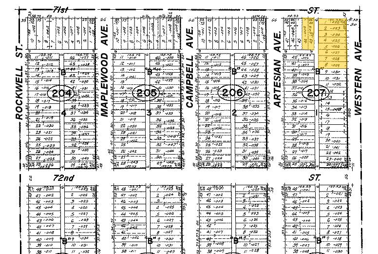 7100-7118 S Western Ave, Chicago, IL à louer - Plan cadastral – Image 2 sur 5