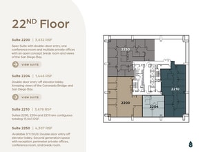 600 B St, San Diego, CA à louer Plan d’étage– Image 1 sur 1
