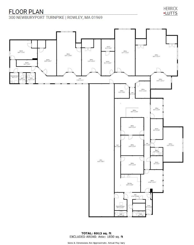 300 Newburyport Tpke, Rowley, MA à louer Plan d’étage– Image 1 sur 8