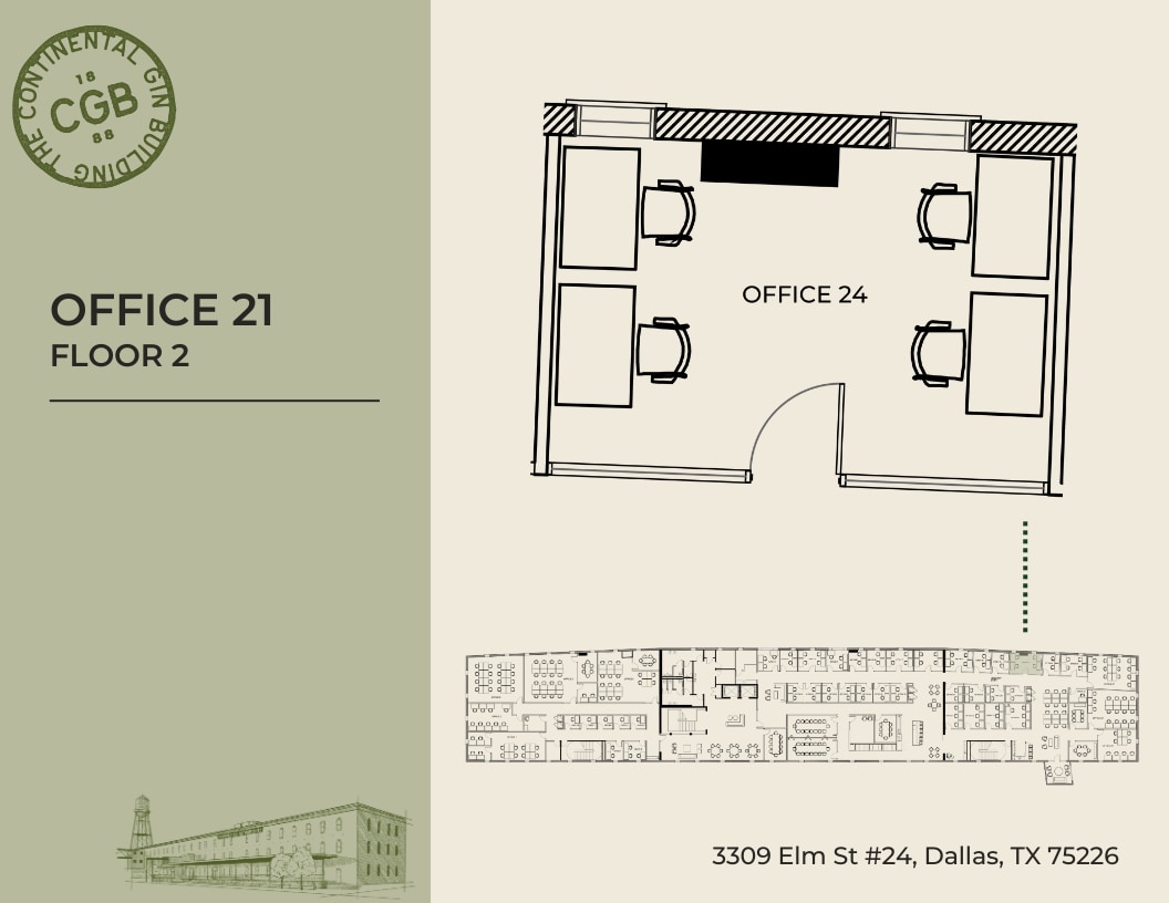 3309 Elm St, Dallas, TX à louer Plan d’étage– Image 1 sur 1