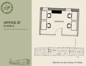 3309 Elm St, Dallas, TX à louer Plan d’étage– Image 1 sur 1