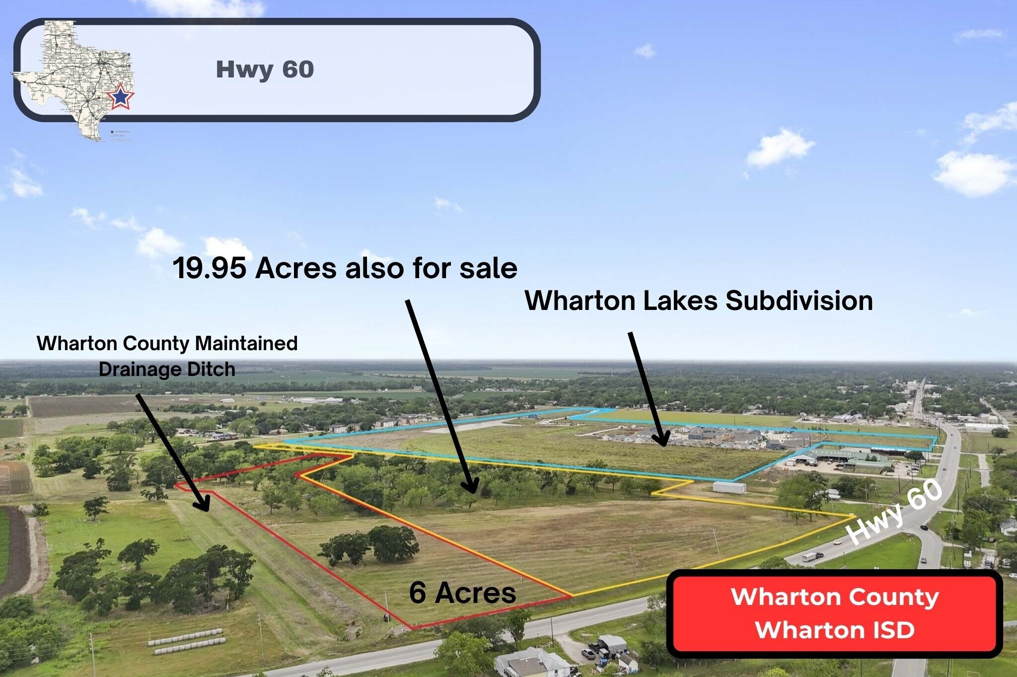 0 Highway 60, Wharton, TX à vendre Photo principale– Image 1 sur 11