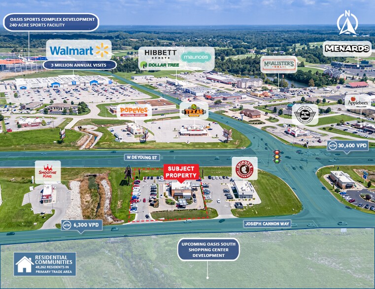 2806 Joseph Cannon Way, Marion, IL à vendre - Aérien – Image 2 sur 5