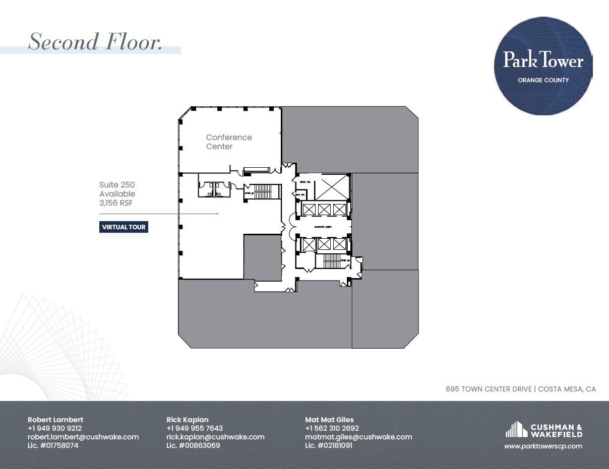 600 Anton Blvd, Costa Mesa, CA à louer Plan d’étage– Image 1 sur 1