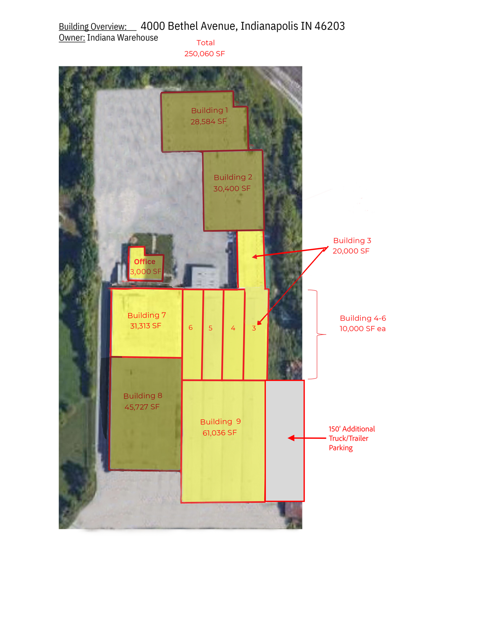 4000 Bethel Ave, Indianapolis, IN à louer Plan d’étage– Image 1 sur 1