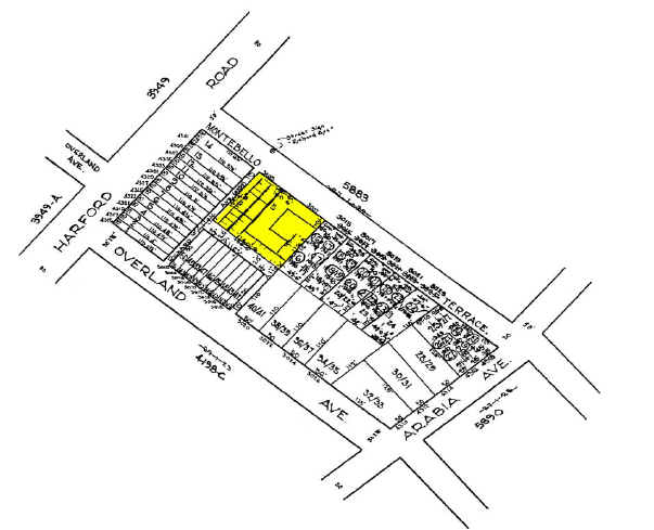 3003-3013 Montebello Ter, Baltimore, MD à louer - Plan cadastral – Image 3 sur 6