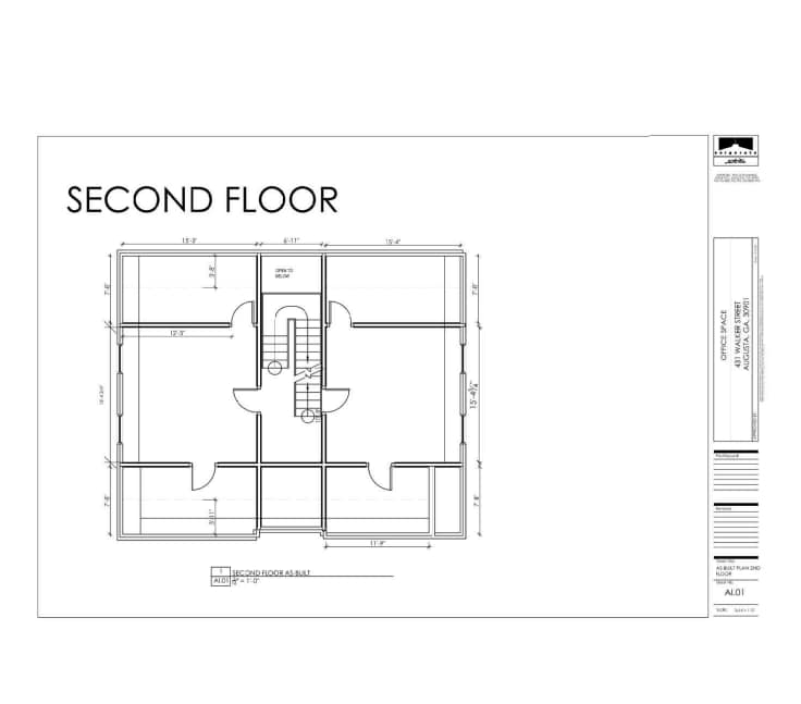 431 Walker St, Augusta, GA à louer Plan d’étage– Image 1 sur 1