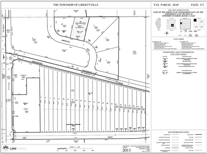 1900 USG Dr, Libertyville, IL à louer - Plan cadastral – Image 2 sur 9