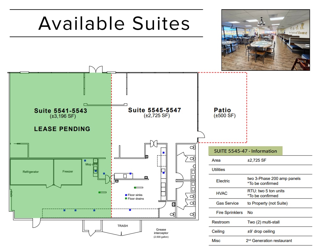 5487-5597 Clairemont Mesa Blvd, San Diego, CA à louer Plan d’étage– Image 1 sur 1