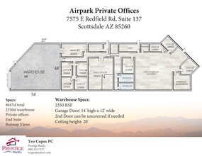 7575 E Redfield Rd, Scottsdale, AZ à louer Plan de site– Image 1 sur 1