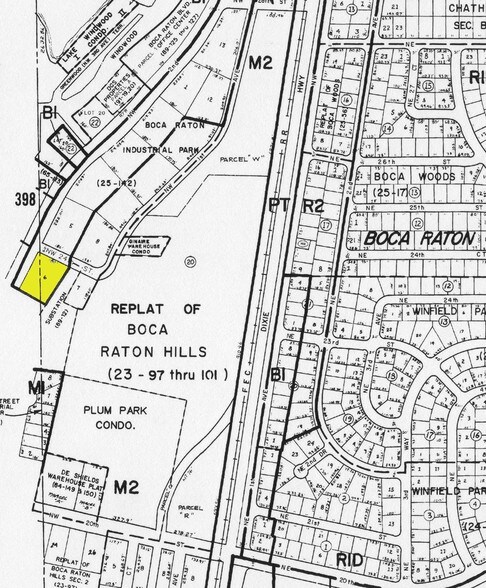 160 NW 24th St, Boca Raton, FL à louer - Plan cadastral – Image 2 sur 9