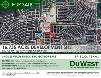 Plus de détails pour Fm 423, Frisco, TX - Terrain à vendre