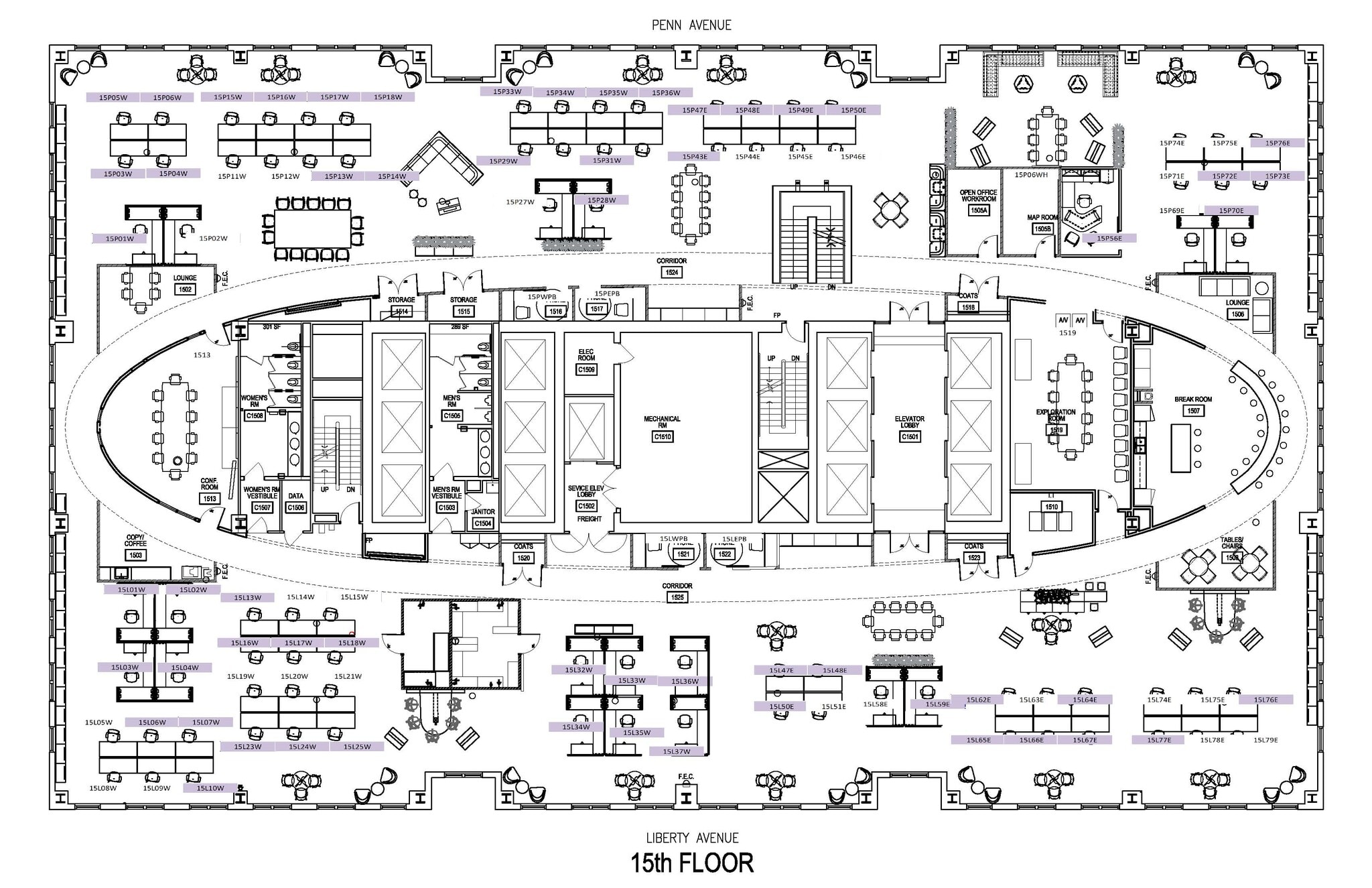 625 Liberty Ave, Pittsburgh, PA à louer Plan d’étage– Image 1 sur 1