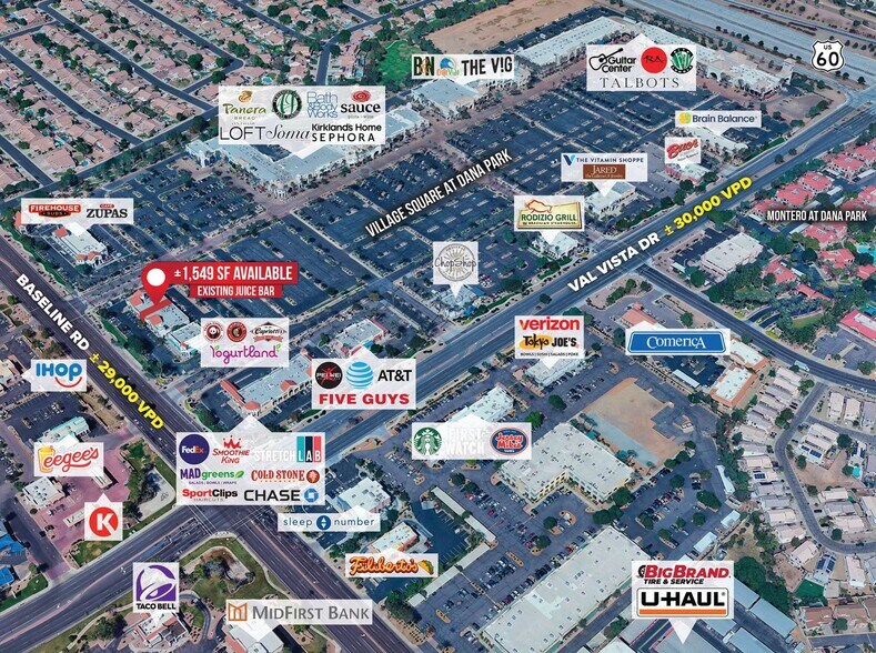 3440 E Baseline Rd, Mesa, AZ à louer - Photo de l’immeuble – Image 2 sur 10