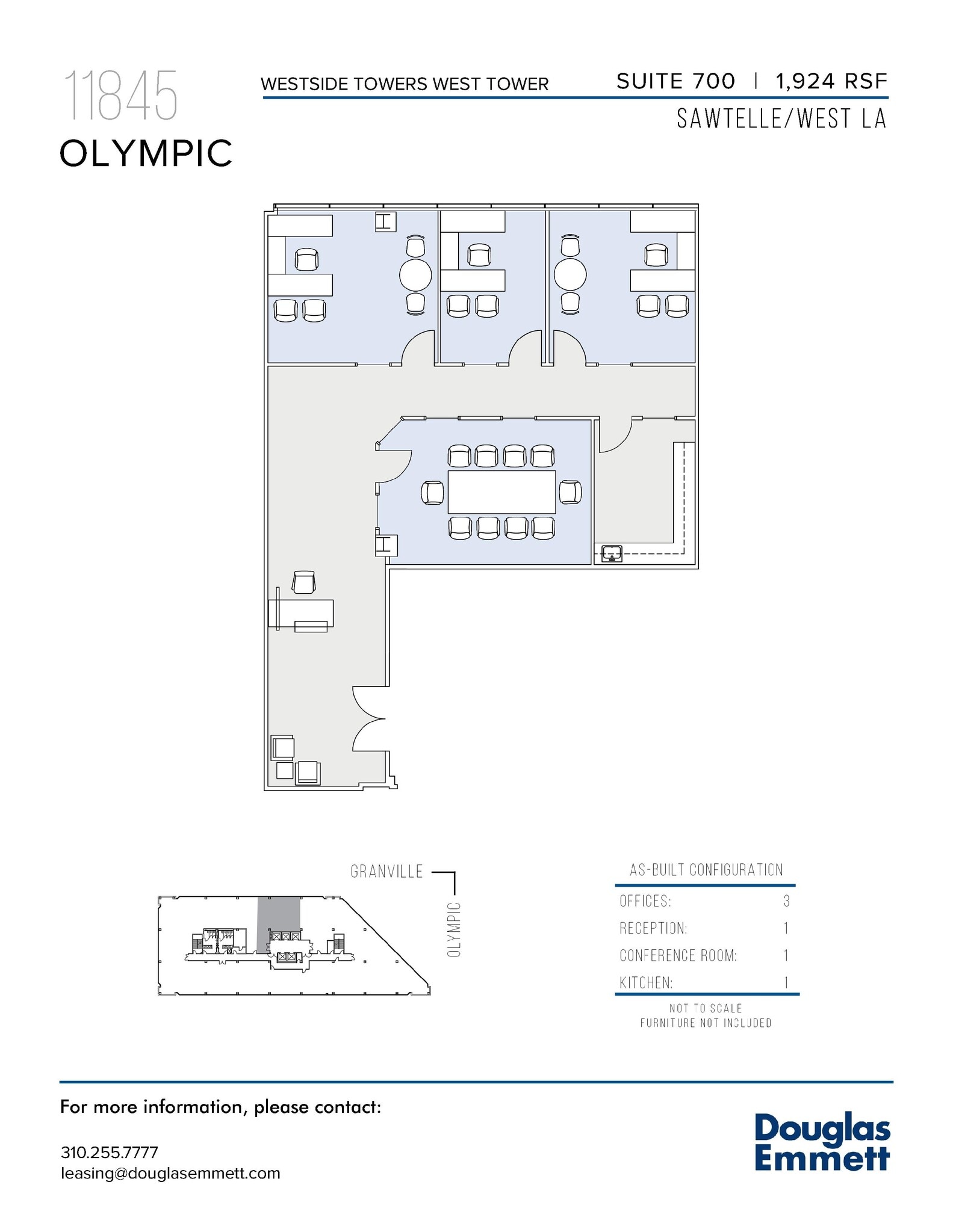 11845 W Olympic Blvd, Los Angeles, CA à louer Plan d’étage– Image 1 sur 1