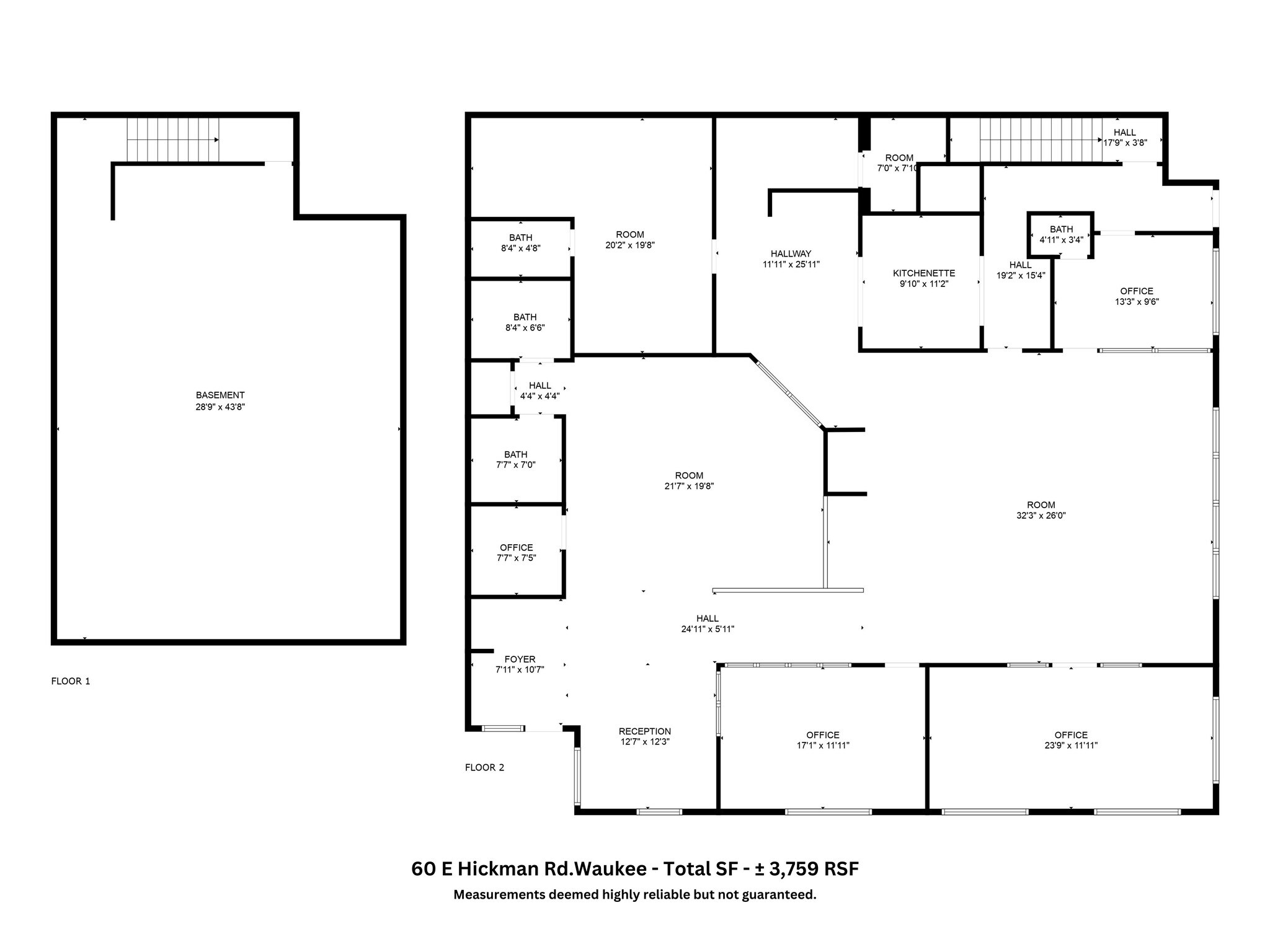 60 E Hickman Rd, Waukee, IA à louer Plan d’étage– Image 1 sur 1