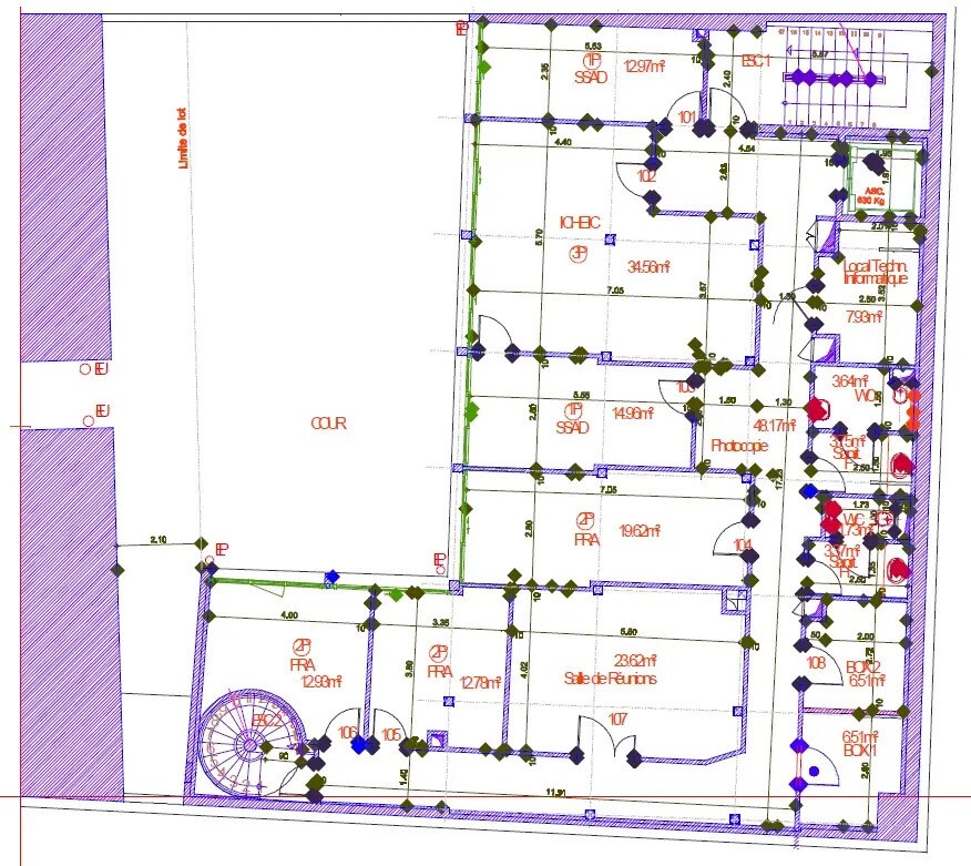 Bureau dans Paris à louer Plan d’étage– Image 1 sur 2