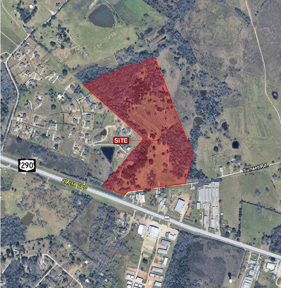 US 290 & Sunset Rd, Brenham, TX à vendre - Aérien – Image 2 sur 3