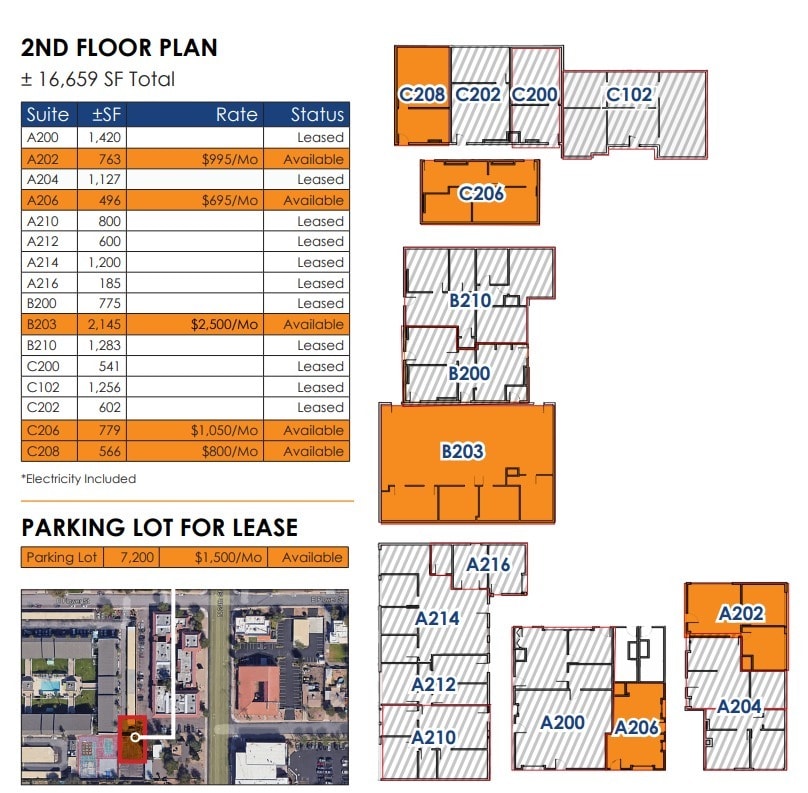 3150 N 24th St, Phoenix, AZ à louer Plan d’étage– Image 1 sur 1