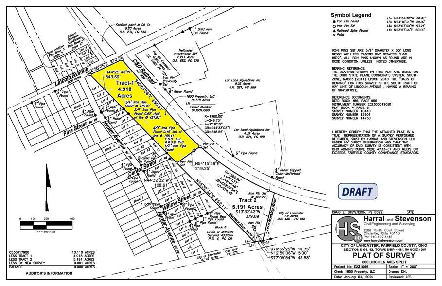 608 Lincoln Ave, Lancaster, OH à louer - Plan de site – Image 2 sur 2